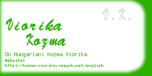 viorika kozma business card